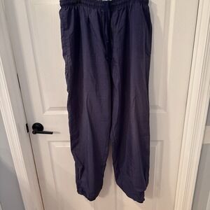 Vintage Adidas Pants Mens XL Blue Windbreaker Track Joggers Ankle Zip 90s‎ Y2K